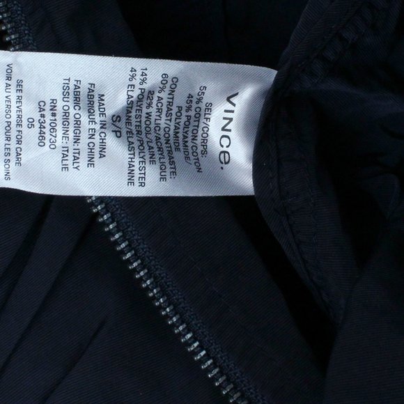 NWT Vince Shrunken Crop Bomber Jacket - Picture 13 of 15